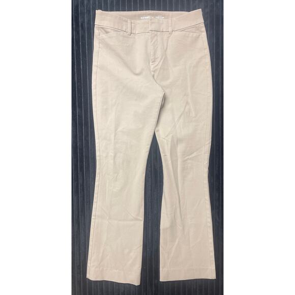 Old Navy Women's High Rise Flare Pants Sz 6 Nude Secret Smooth Pockets - Picture 1 of 4